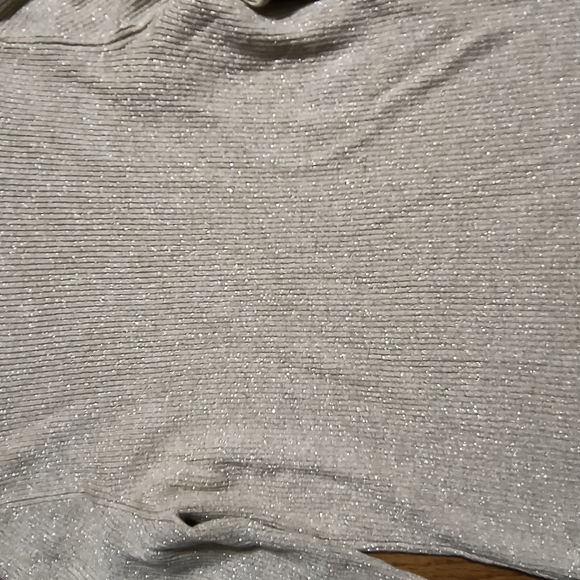 NWT Worthington gold flecked turtle neck knit sweater, women's large, gold/tan - Picture 8 of 8